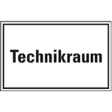 Hinweisschild Technikraum, Kunststoff, 300 x 200mm