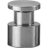 Abstandhalter, Schraubmontage, silber, Edelstahl, Ø 11mm, Abstand 10mm, 4 / VE