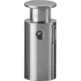 Abstandhalter, Wandmontage, silber, Edelstahl, Ø 14mm, Abstand 25mm, 4 / VE