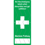 Sicherheitssiegel Erste Hilfe, Haftpapier, permanent, 25 x 65mm, 36 / Heft