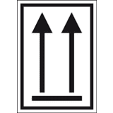 Verpackungskennzeichen Oben, Folie, seewasserbeständig, 74 x 105mm