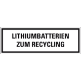 Verpackungszeichen Lithiumbatterien zum.., deutsch, Haftpapier, permanent, 500 / Rolle