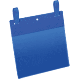 DURABLE Gitterboxtasche, mit Lasche, blau / transparent, A5, Querformat, 50 / VE