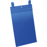 DURABLE Gitterboxtasche, mit Lasche, blau / transparent, A4, Hochformat, 50 / VE