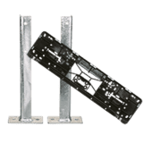 Befestigungsset 2 für Parkplatzreservierungsschilder, zum Aufschrauben