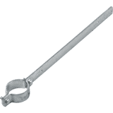 Ausleger- Rohrschelle ER 135, für Pfosten Ø 60mm, Stahl, Lochabstand 350mm, 527 x 30mm