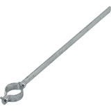 Ausleger- Rohrschelle ER 150, für Pfosten Ø 60mm, Stahl, Lochabstand 500mm, 677 x 30mm