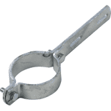 Ausleger- Rohrschelle ER 307, für Pfosten Ø 76mm, Stahl, Lochabstand 70mm, 248 x 30mm
