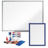 Vorteilsset Whiteboard mit Zubehör- Set und Magnetrahmen
