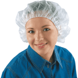 Einweghaube mit Gummizug, Kat.I, weiß, Polypropylen, Größe 58cm, 100 / VE