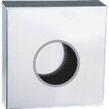 Spender für Einweghauben, mit Deckel, silber, Edelstahl X6Cr13, 320 x 330 x 90mm