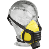 EKASTU Halbmaske Polimask ALFA / Silikone, Kat.III, Rundgewinde- Filteranschluss, 140g