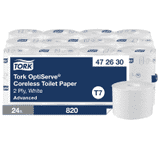 TORK Toilettenpapier OptiServe®, hülsenlos, recycelte Fasern, 24Rolle / VE