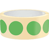 Markierungspunkt, blanko, grün, Haftpapier, ablösbar, Ø 37mm, 500 / Rolle
