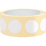 Markierungspunkt, blanko, weiß, Haftpapier, ablösbar, Ø 37mm, 500 / Rolle