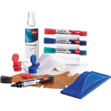 Zubehör für Whiteboard Essence, 4 Marker, Tafelwischer, Reinigungsspray, 10 Magnete