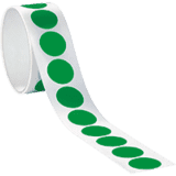 Markierungspunkt, blanko, grün, Folie, selbstklebend, Ø 37mm, 100 / Rolle