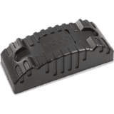 nobo Tafelwischer, magnetisch, schwarz, Kunststoff, Löschfilztuch auswechselbar