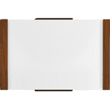 Türschild Studio Line LMH 39, Klebemontage, Nussbaum, Aluminium, 105 x 160mm