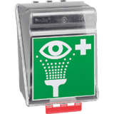 SecuBox Maxi, Pikto Augenspülstation, transparent / schwarz, Kunststoff, 236 x 315 x 200mm