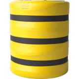 boplan® Kolom Protector KP 500, gelb, Ausschnitt Säulenmaß 500 x 500mm, Ø 930mm