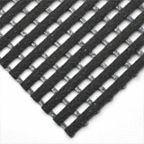 Rutschhemmender Bodenrost, R11, schwarz, Recyclingmaterial, 800mm, Meterware