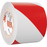 ORALITE® Reflexfolie, rechtsweisend, vollreflektierend, rot / weiß, 100mm, 25m / Rolle