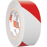 ORALITE® Reflexfolie, rechtsweisend, vollreflektierend, rot / weiß, 50mm, 25m / Rolle