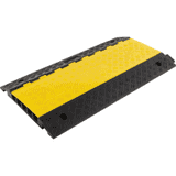 K.57 Kabelbrücke, mit 5 Kabelkanälen, schwarz / gelb, 900 x 500 x 50mm