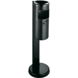 Abfall- / Ascher- Kombination, m.Standfuß, graphit, Stahlblech, 10 l, Ø180mm, 825mm