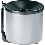 Sicherheits- Wandascher, silber, Stahlblech, Ø 150mm, H 145mm, 2,4 l