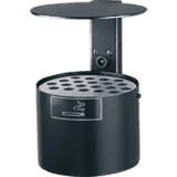 Wandascher für Außen, mit rundem Dach, anthrazit, Stahlblech, 4l, 200 x 290mm