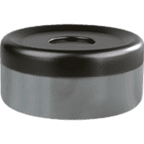 Sicherheits- Tischascher, Deckel abnehmbar, graphit, Stahlblech, Ø 150mm, H 70mm, 1 l