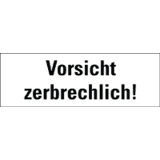 Hinweisetikett Vorsicht, zerbrechlich!, weiß, Haftpapier, perm.,147 x 50mm, 250 / Rolle