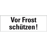 Hinweisetikett Vor Frost schützen!, weiß, Haftpapier, perm.,147 x 50mm, 250 / Rolle