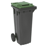 SSI Schäfer Großmülltonne PRO Wave, grün, HDPE Kunststoff, 80 l