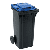 SSI Schäfer Großmülltonne GMT Extra, blau, HDPE Kunststoff, 120 l