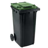 SSI Schäfer Großmülltonne GMT Extra, grün, HDPE Kunststoff, 240 l