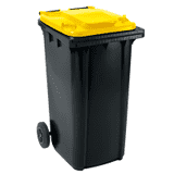 SSI Schäfer Großmülltonne GMT Extra, gelb, HDPE Kunststoff, 240 l