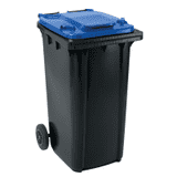 SSI Schäfer Großmülltonne GMT Extra, blau, HDPE Kunststoff, 240 l