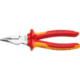 KNIPEX® Spitz- Kombizange, isoliert mit Mehrkomponenten- Hülle, 185 x 51 x 14mm