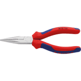 KNIPEX® Flachrundzange mit Schneide, mit Mehrkomponentenhülle, 160 x 56 x 18mm
