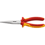 KNIPEX® Flachrundzange mit Schneide, isoliert, Mehrkomponenten- Hüllen, 200 x 56 x 19mm