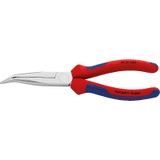 KNIPEX® Flachrundzange mit Schneide, gewinkelt, Mehrkomponenten- Hüllen, 200 x 48 x 19mm