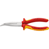 KNIPEX® Flachrundzange mit Schneide, gewinkelt, isoliert m.Mehrkomp.,200 x 56 x 19mm