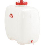 CEMO Getränkefass 200, weiß, HD- PE, Deckel Ø220mm, f.Inhalt 200 l, 840 x 480 x 810mm