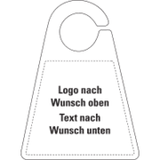 Parkausweis, mit Logo nW. oben / Text nW. unten, Kunststoff, 120 x 165mm