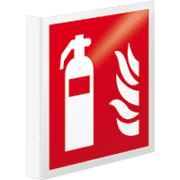 Brandschutzzeichen, Feuerlöscher, Fahnenschilder, ASR/ISO