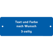 Gravurschilder nach Wunsch, 3-zeilig, zum Aufnieten