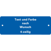 Gravurschilder nach Wunsch, 4-zeilig, zum Aufnieten